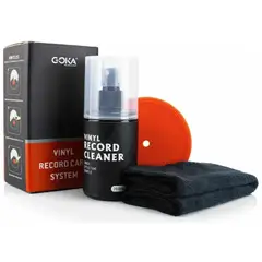 GENERICO - Goka Kit Líquido Limpieza para Discos de Vinilo con Paño y Goma Protectora