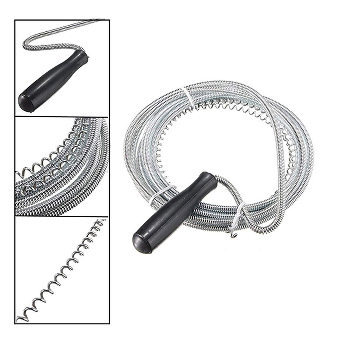 GENERICO - PACK X 3 GUAYA DESTAPA CAÑERIA PLOMERÍA POCETA BAÑO FREGADERO 3 MTS