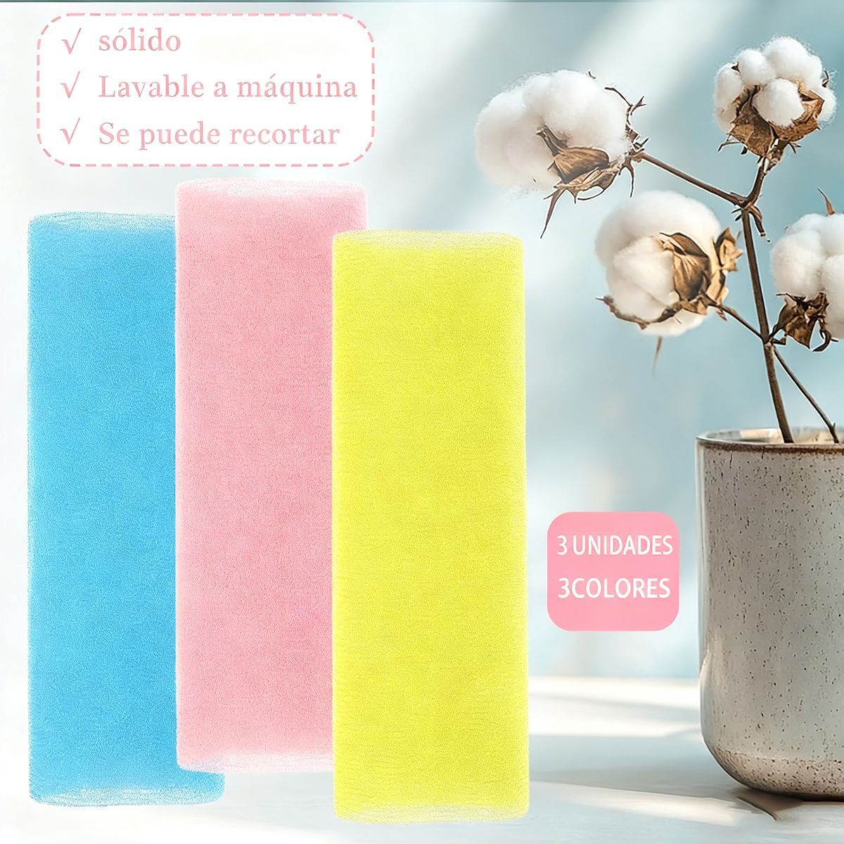EINICIO - Paquete De 3 Paños Exfoliantes Exfoliante Corporal