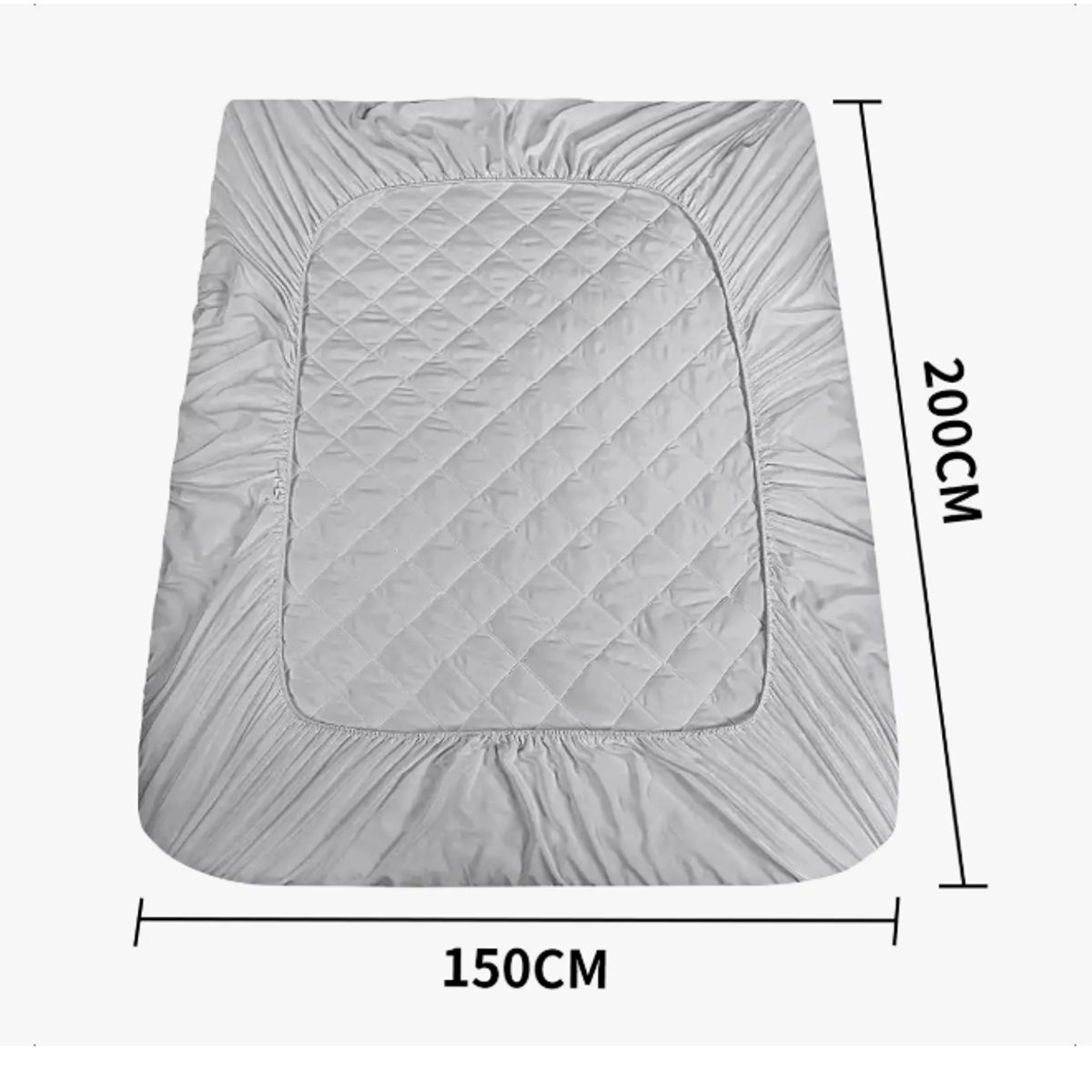 GENERICO - Cubrecolchón Impermeable Protector Premium Quilt 2 Plazas
