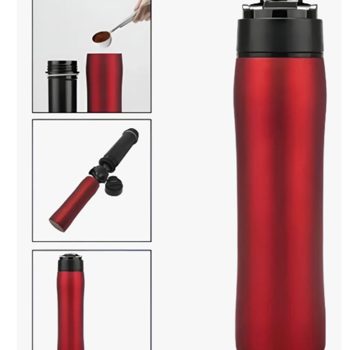 GENERICO - Termo Cafetera Portatil Prensa Francesa,portatil 350ml