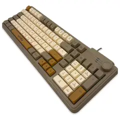 MALIK - Teclado RGB con control de luz WB-222 Café