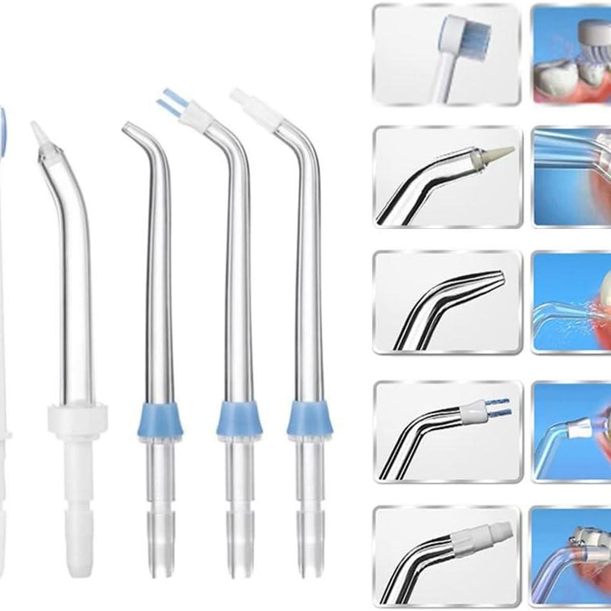 KUANGYE - Boquillas Repuesto Irrigador Dental Para Waterpulse Y Waterpik