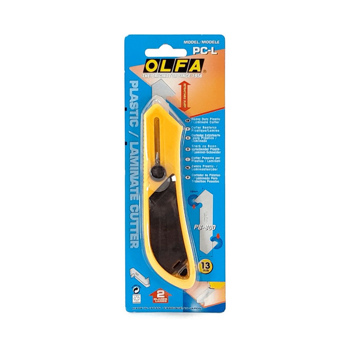 OLFA - Cuchillo Olfa Grande Corta Acrílico Con Seguro Manual