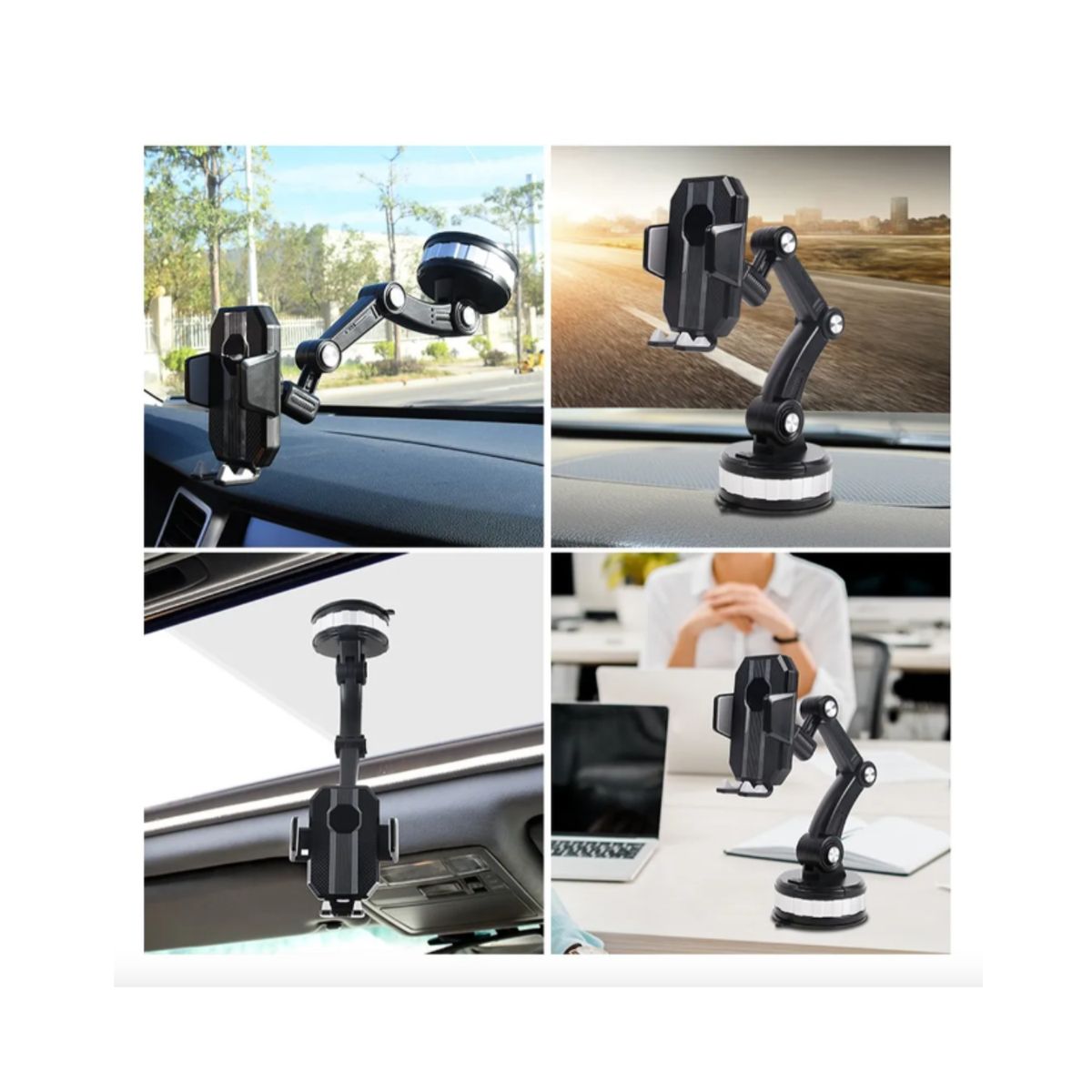 GENERICO - Soporte Para Celular Tablero Tipo Ventosa 360º Universal