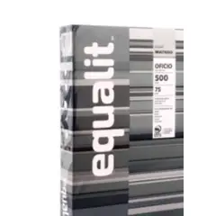 EQUALIT - PAPEL FOTOCOPIA OFICIO MULTIUSO 75 G 500 HOJAS