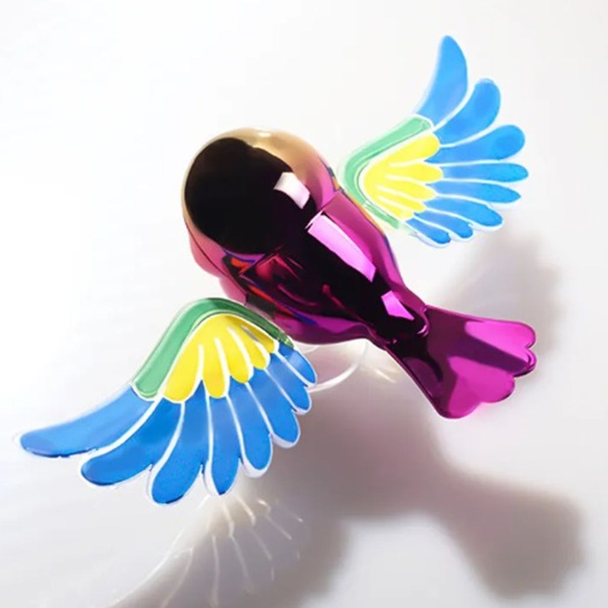 GENERICO - Decoración Para Retrovisores De Auto Pajarito Volador Simulador FUCSIA