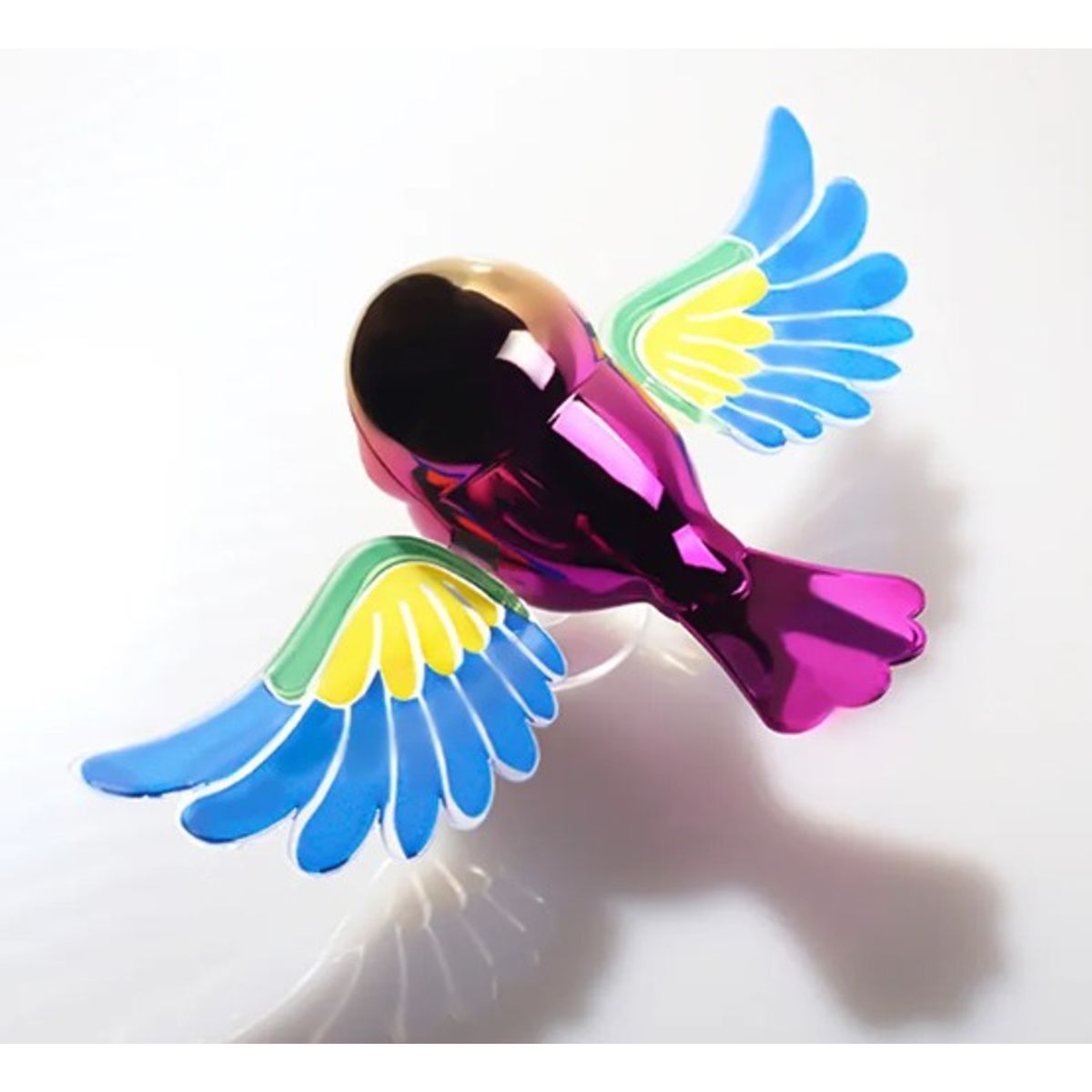 GENERICO - Decoración Para Retrovisores De Auto Pajarito Volador Simulador FUCSIA