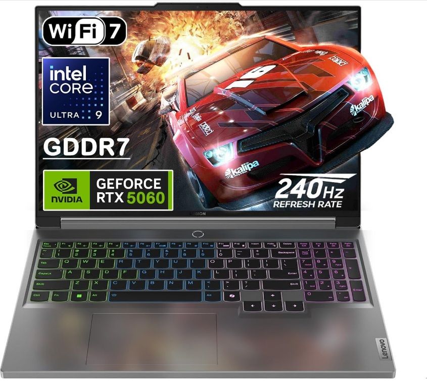 Notebook Gamer Legion 5i 16" WQXGA 240HZ Intel Core Ultra 9 275HX 32GB RAM 1TB RTX 5060