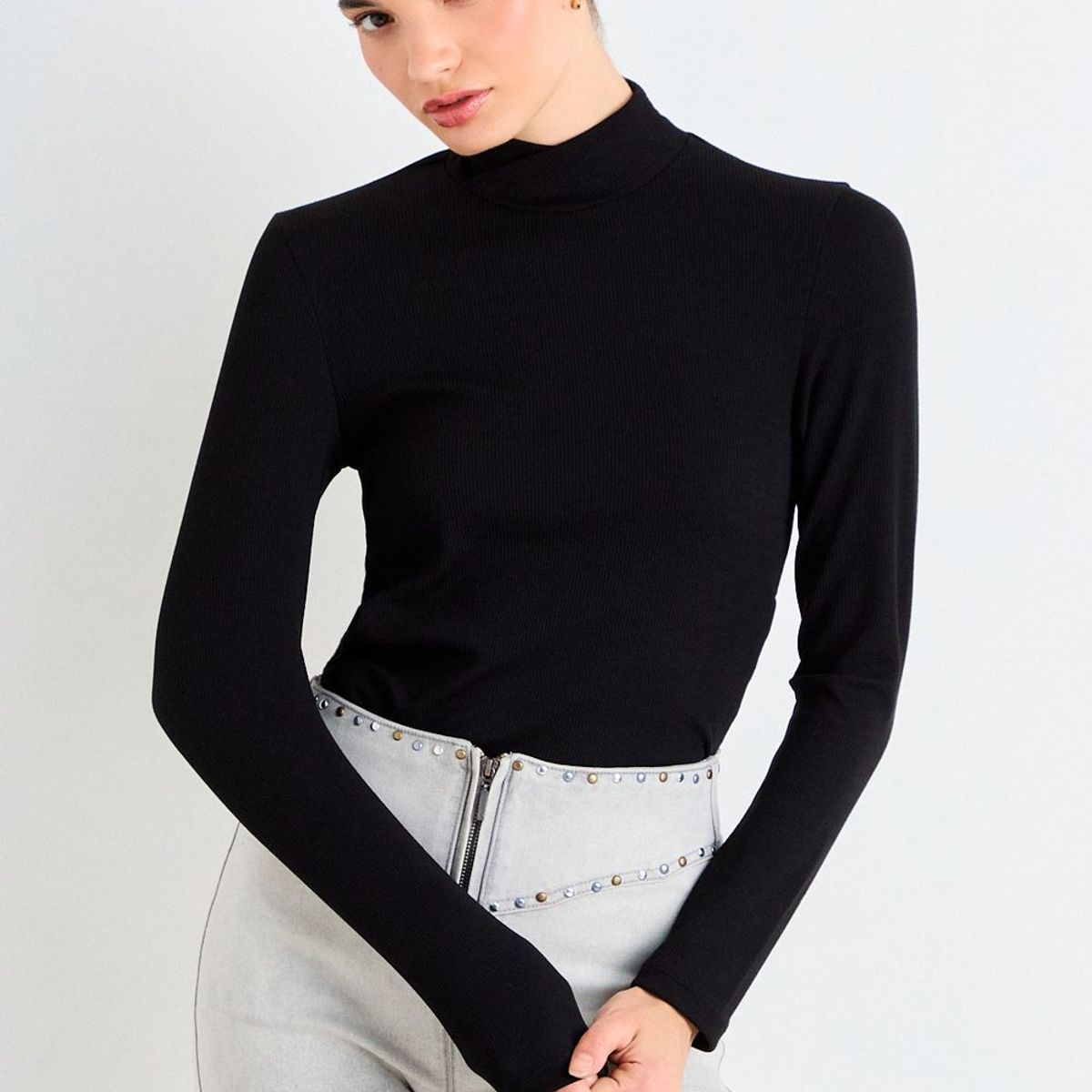 IO - Polera Lisa Mujer Negro Io