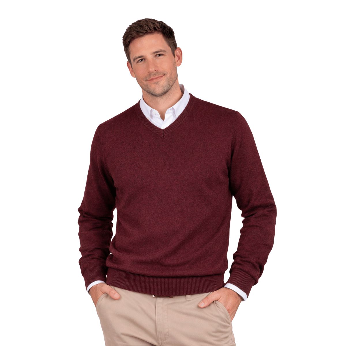 MOSS - Sweater cuello V Clásico