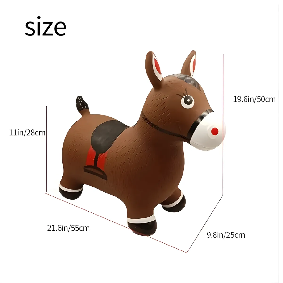 GENERICO - CABALLO SALTARÍN INFLABLE PARA NIÑOS