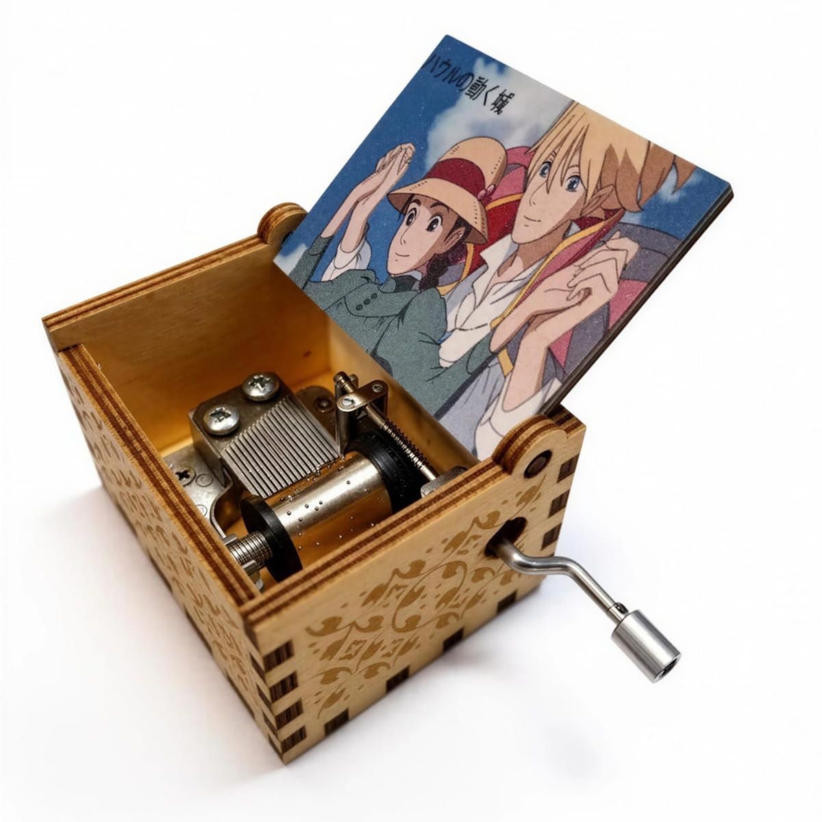 GENERICO - CAJA MUSICAL CASTILLO AMBULANTE PAREJA