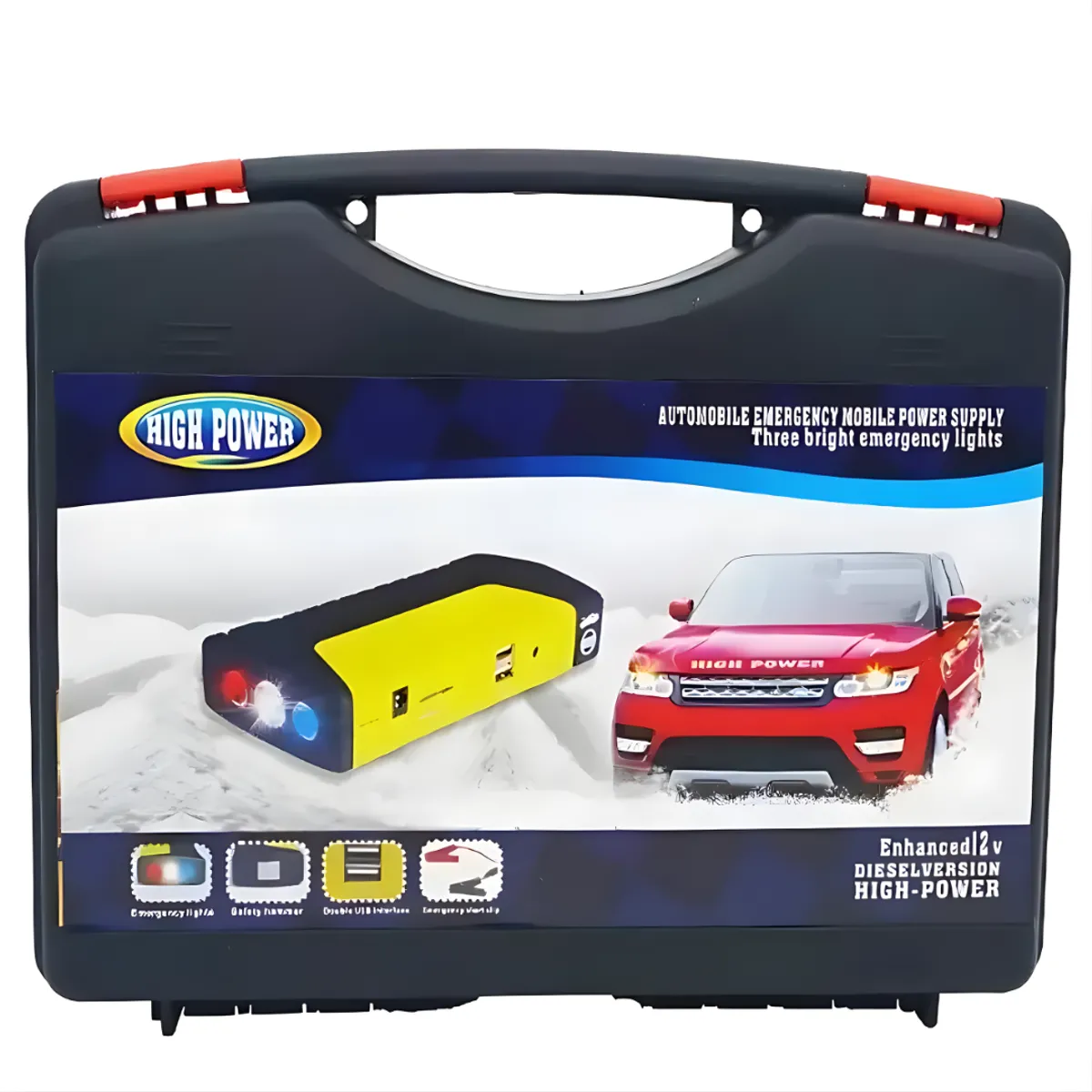 GENERICO - ARRANCADOR DE EMERGENCIA PORTÁTIL PARA AUTOMÓVIL