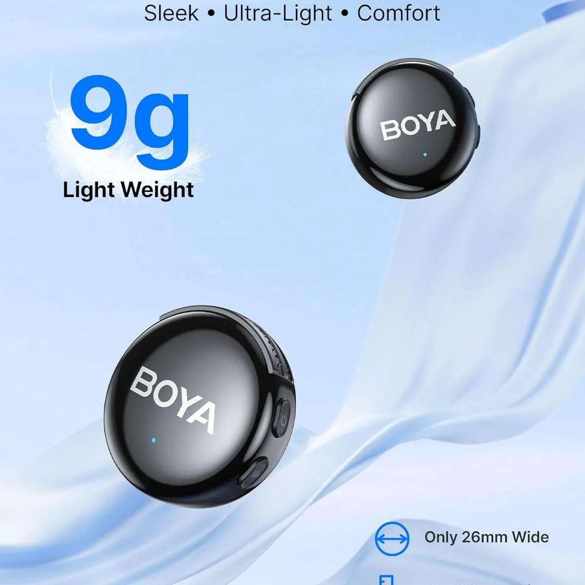 BOYA - Boya BY-BOYALINK 3-04 Micrófono con IA Conectores USB-C y Lightning Sin Caja de Carga