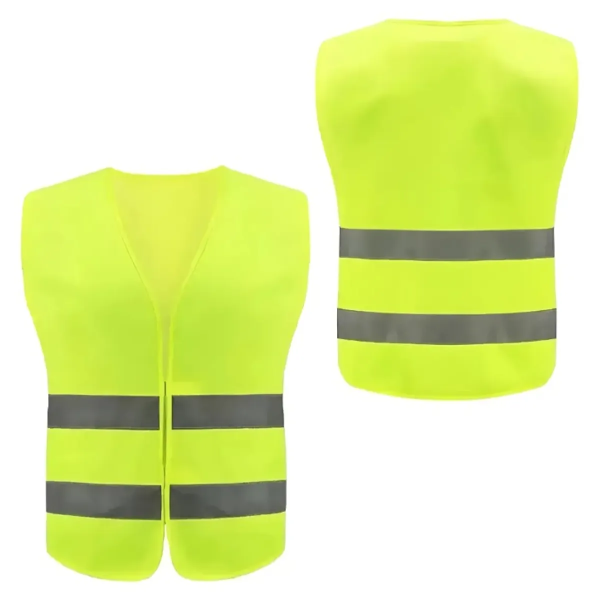 GENERICO - Chaleco Refletante Seguridad Amarillo Reglamentario