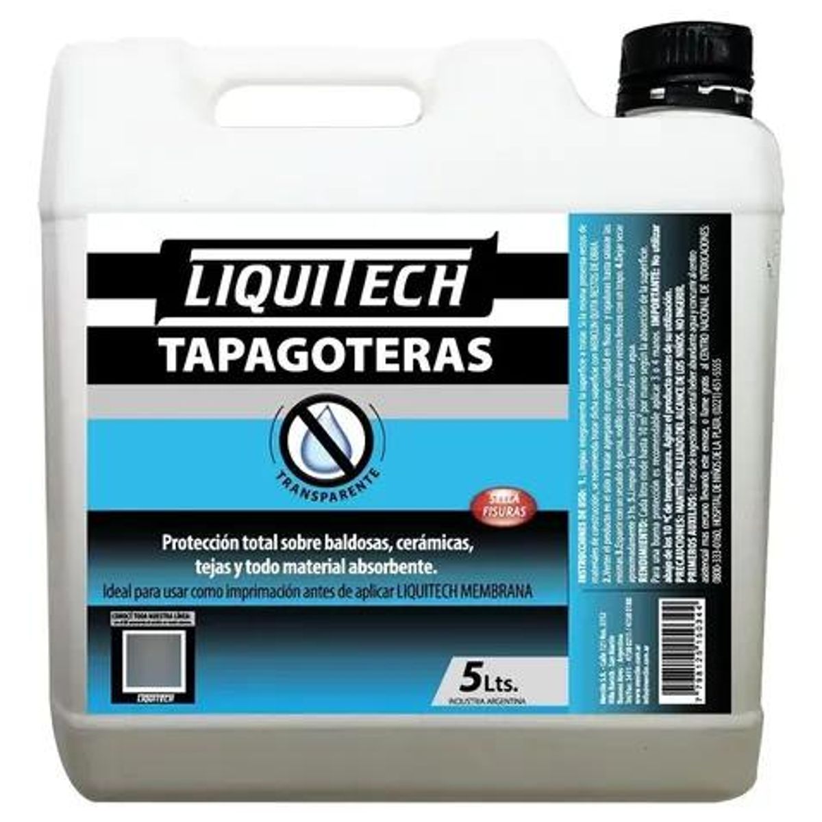 GENERICO - TAPAGOTERAS TRANSPARENTE 5 L LIQUITECH