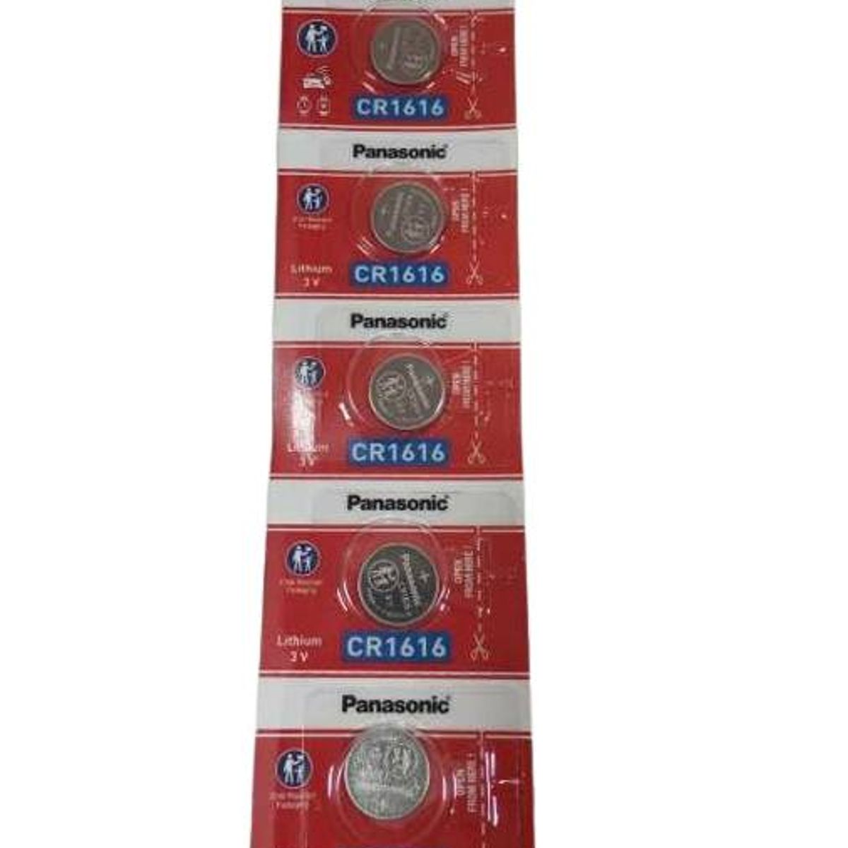 GENERICO - Pack 5 Pilas CR1616 panasonic