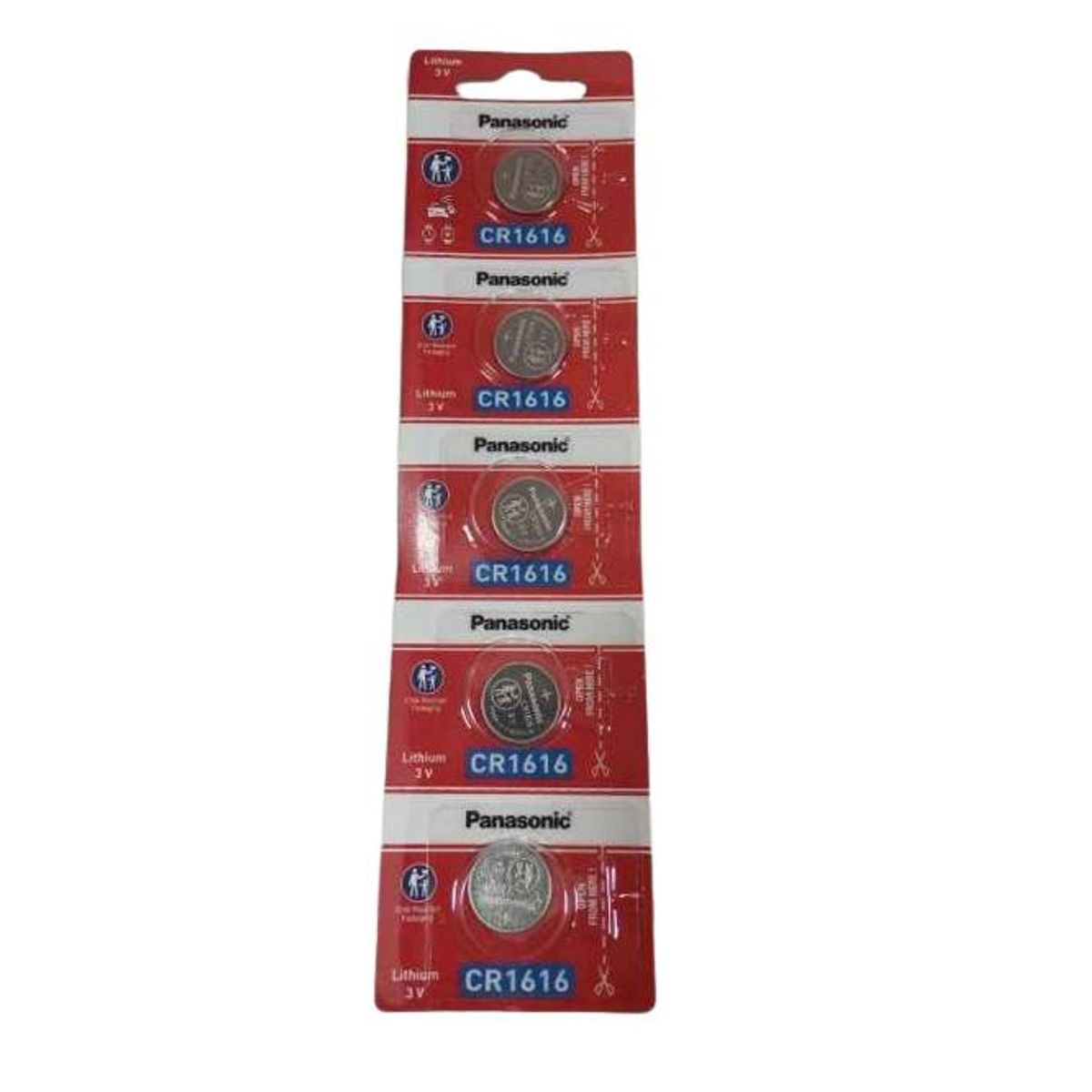GENERICO - Pack 5 Pilas CR1616 panasonic