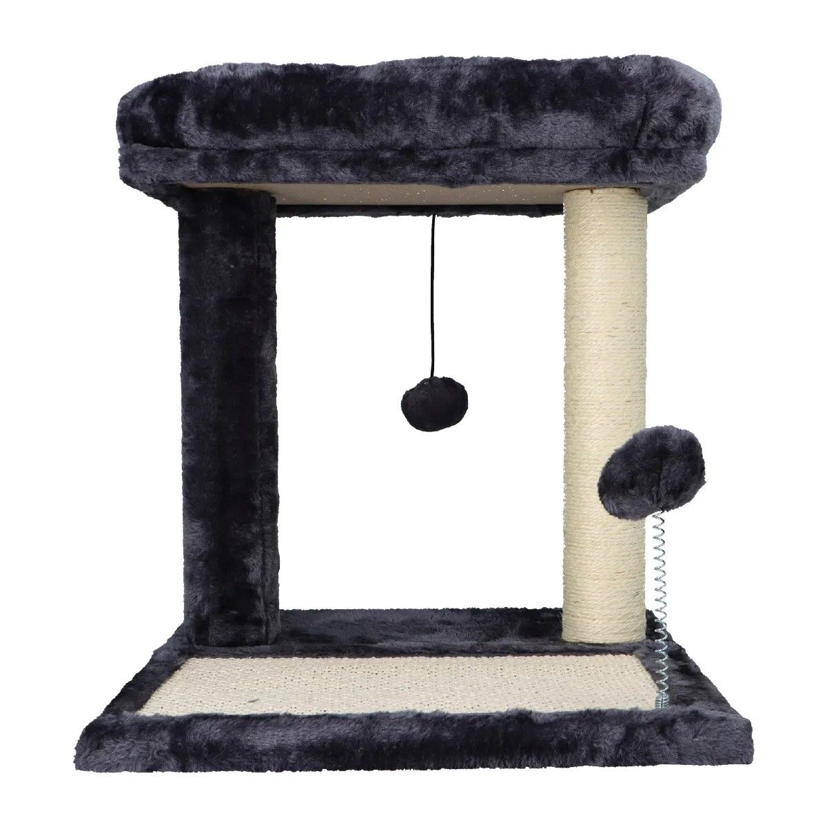 GENERICO - Rascador De Gatos Con Juguete Y Cama 44x40x40 BELUG