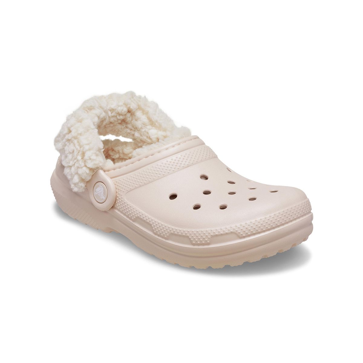 CROCS - Zueco Niños Pequeños Classic Fleece Lined Rosado CROCS