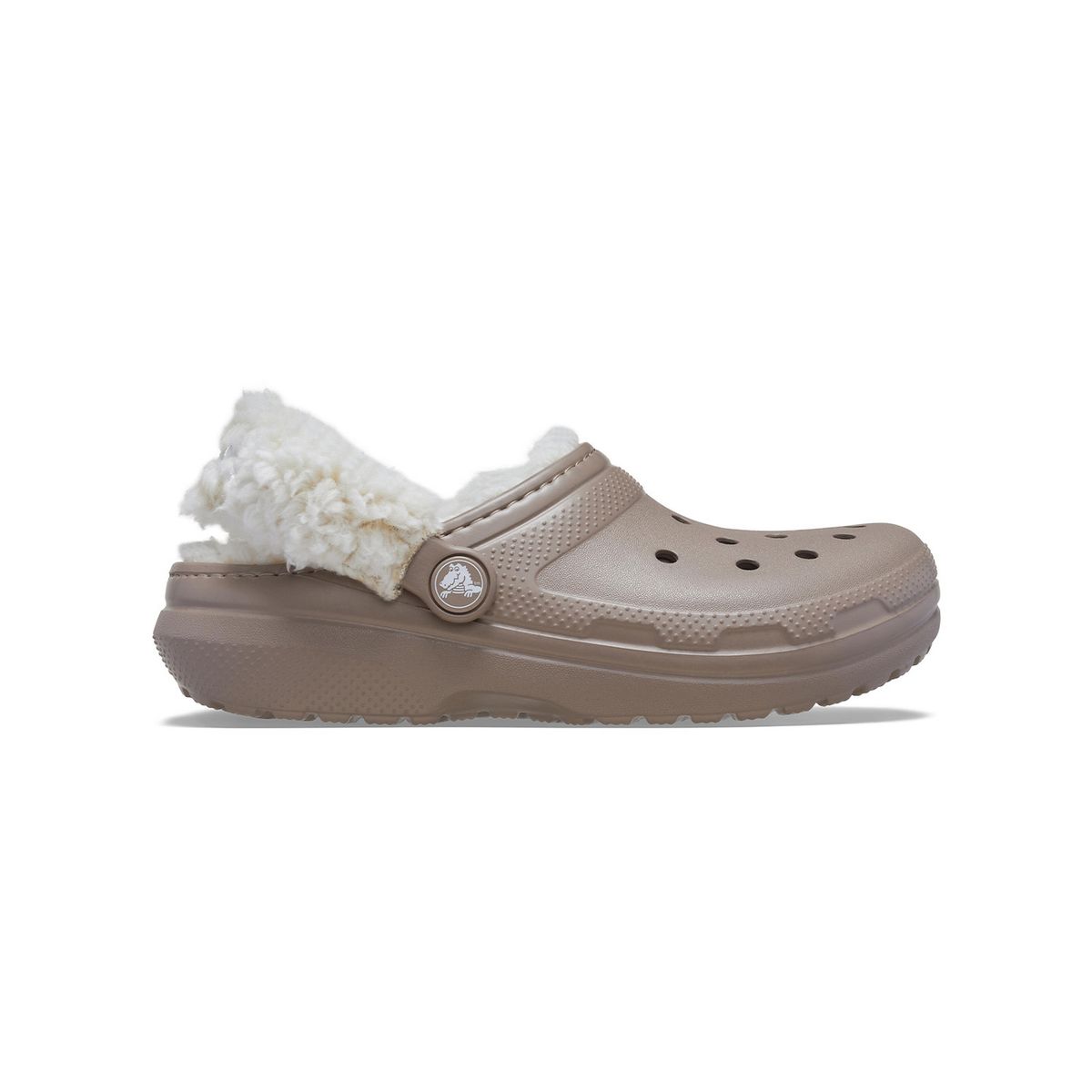 CROCS - Zueco Niños Grandes Classic Fleece Lined Café CROCS