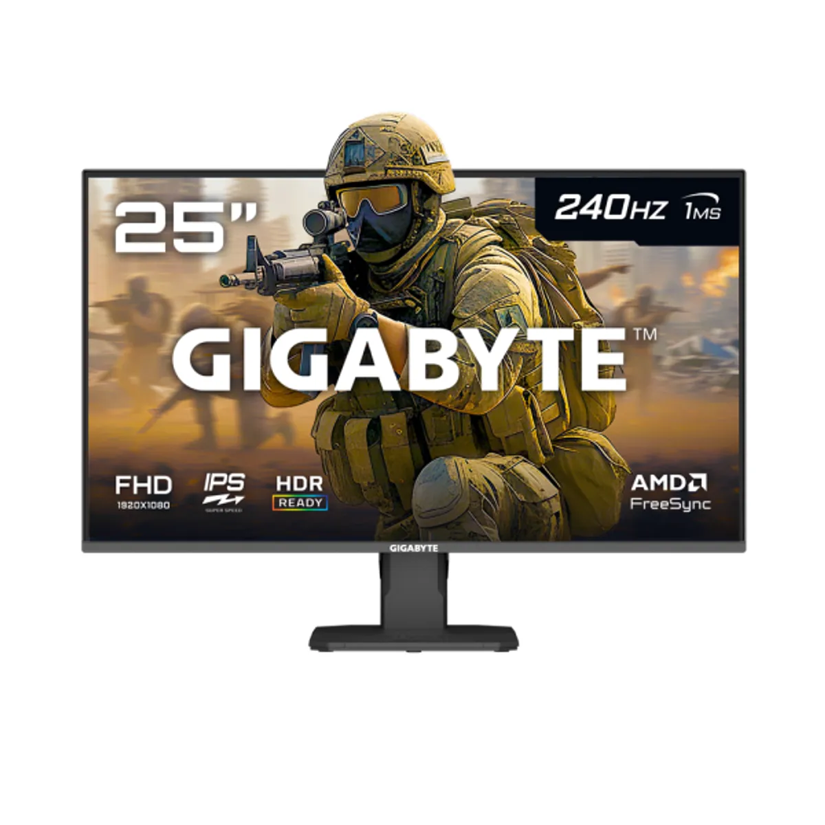 GIGABYTE - MONITOR GAMER 25 GIGABYTE GS25F2A 240HZ IPS FHD FREESYNC