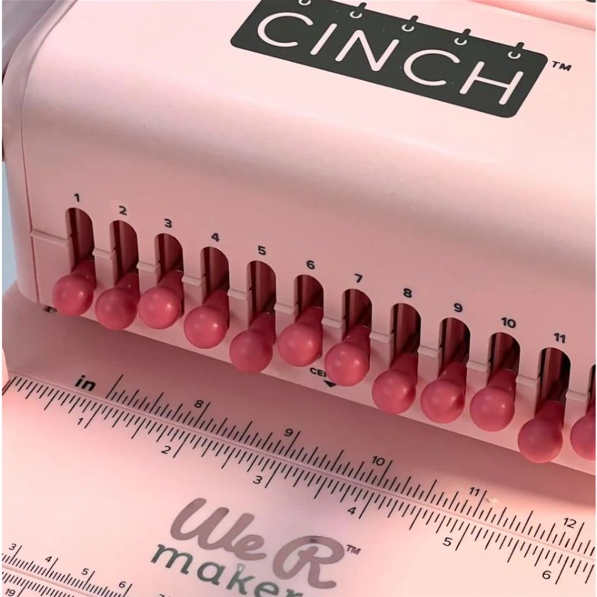 AMERICAN CRAFTS - Encuadernadora cinch pink redonda Kit INICIO + INSUMOS K2