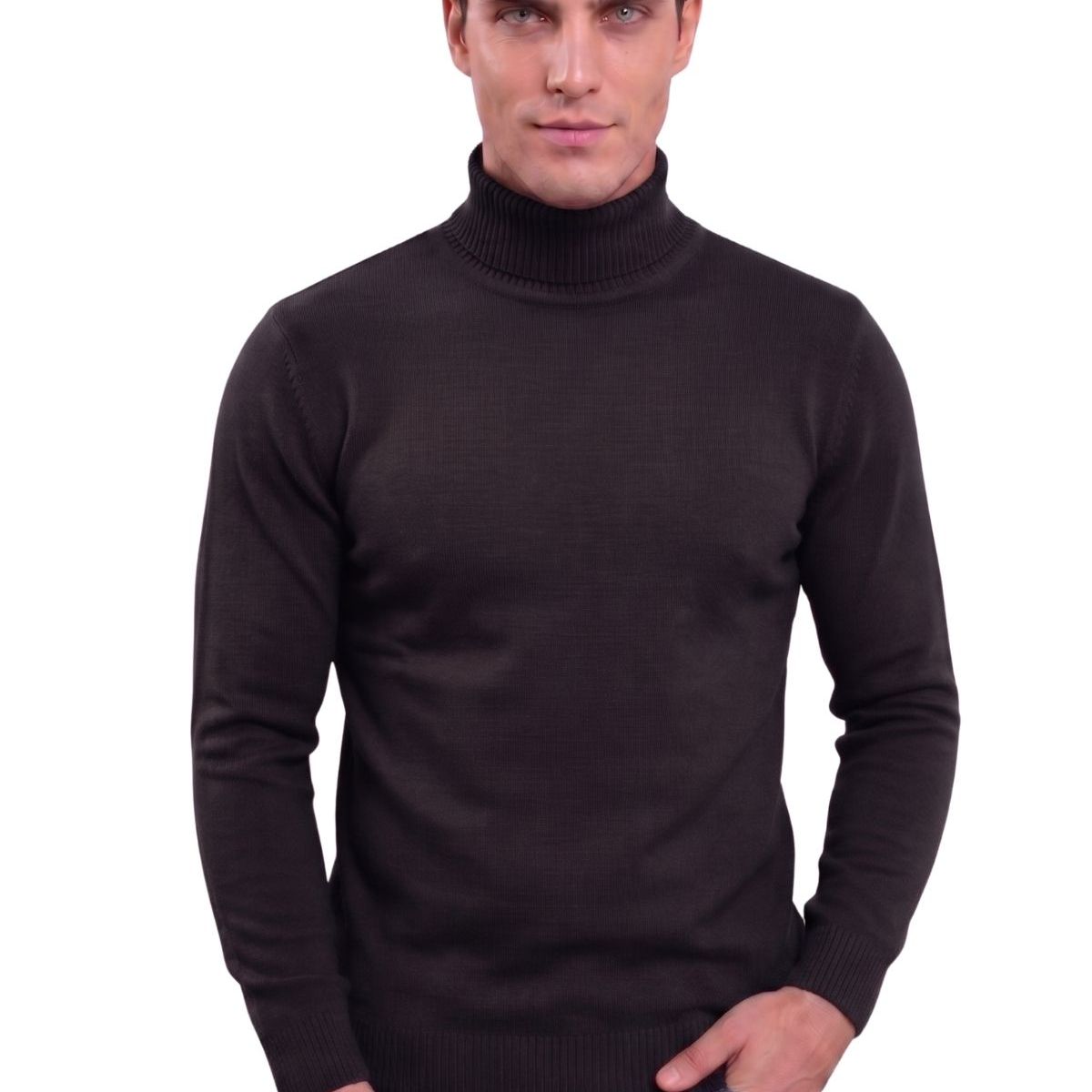 LOOK SHOP - Sweater Tejido Hombre Cuello Subido Beatle. 096