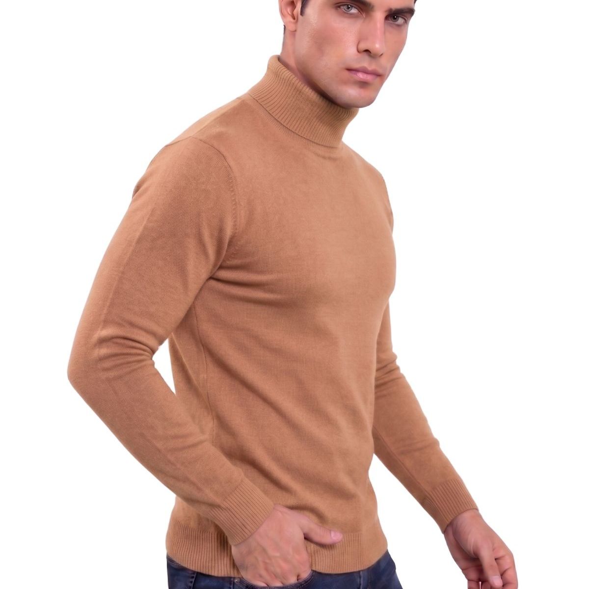 LOOK SHOP - Sweater Tejido Hombre Cuello Subido Beatle. 096