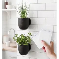 GENERICO - Pack 2 Maceteros de Pared Grid Medianos