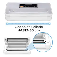 FRESHPACK - Selladora al vacio Inalámbrica + 3 rollos 28cm x 5mt