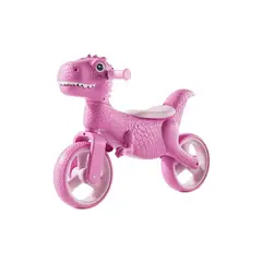 BABYLUNA - Bicicleta Andador de Equilibrio y Aprendizaje Sin Pedales Dinosaurio T-Rex Con Luces Y Música