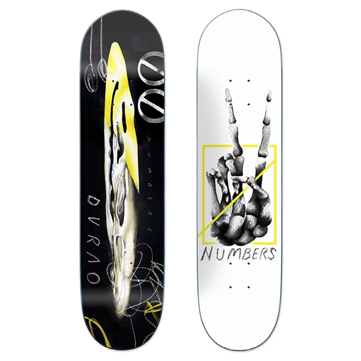 GENERICO - Skateboard Numbers Antonio Durao 8.3 Debut Pro Model