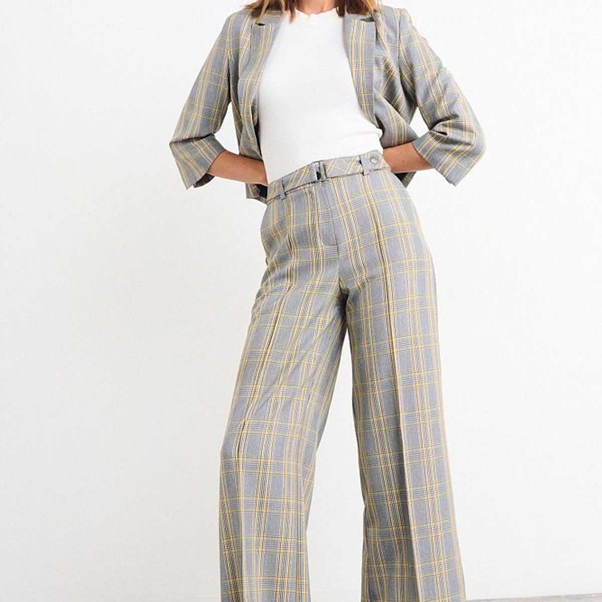 IO - Pantalon Fantasia Mujer Gris Io
