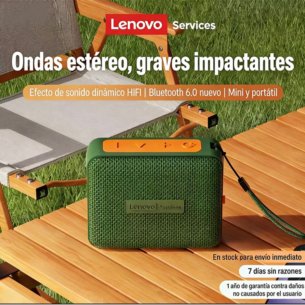 LENOVO - Parlante Lenovo HD108 Original Bluetooth 6.0