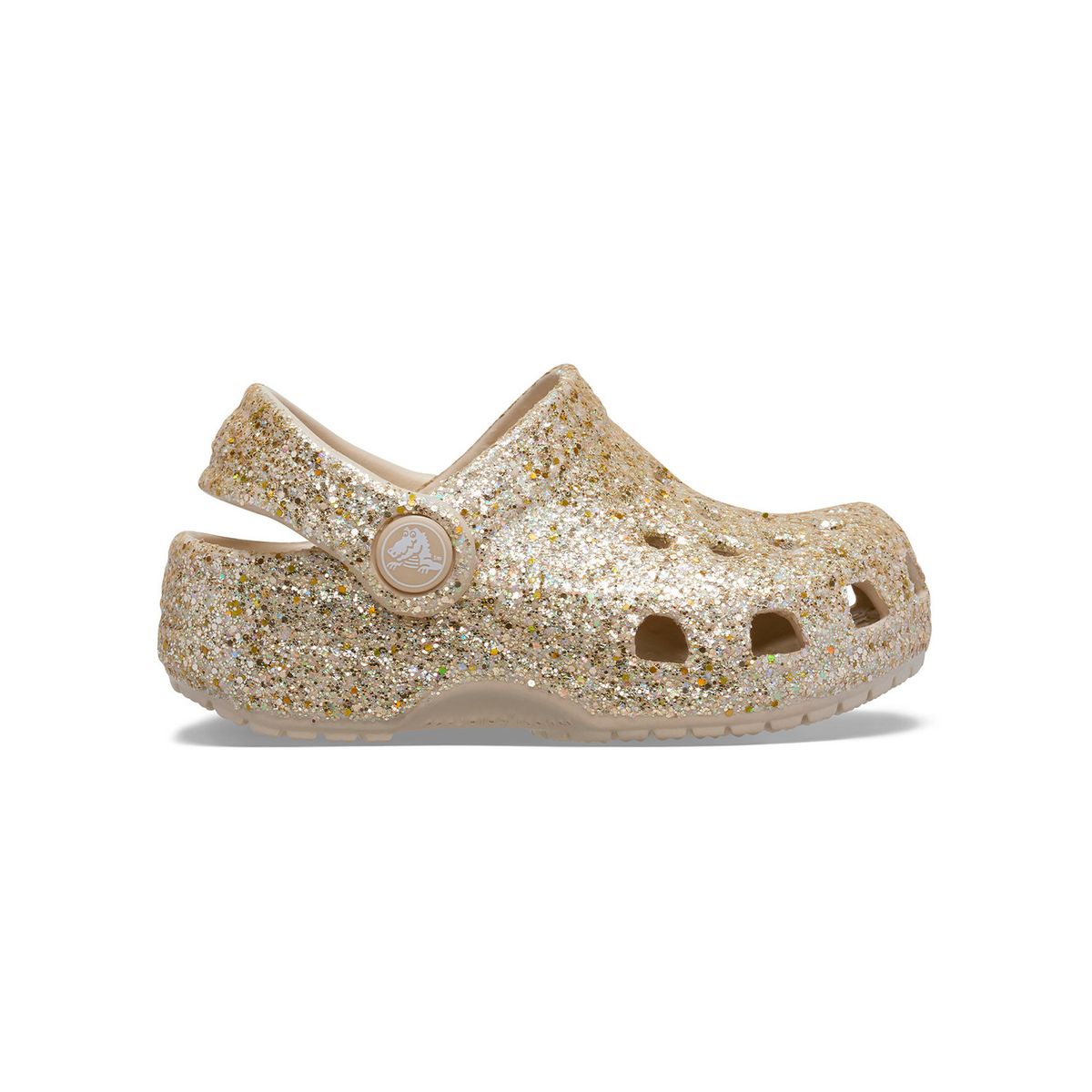 CROCS - Zueco Bebés Recién Nacidos Glitter Dorado Crocs CROCS