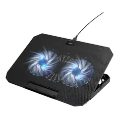 HOCO - Soporte Notebook Ajustable Con Ventiladores Luces Led Usb