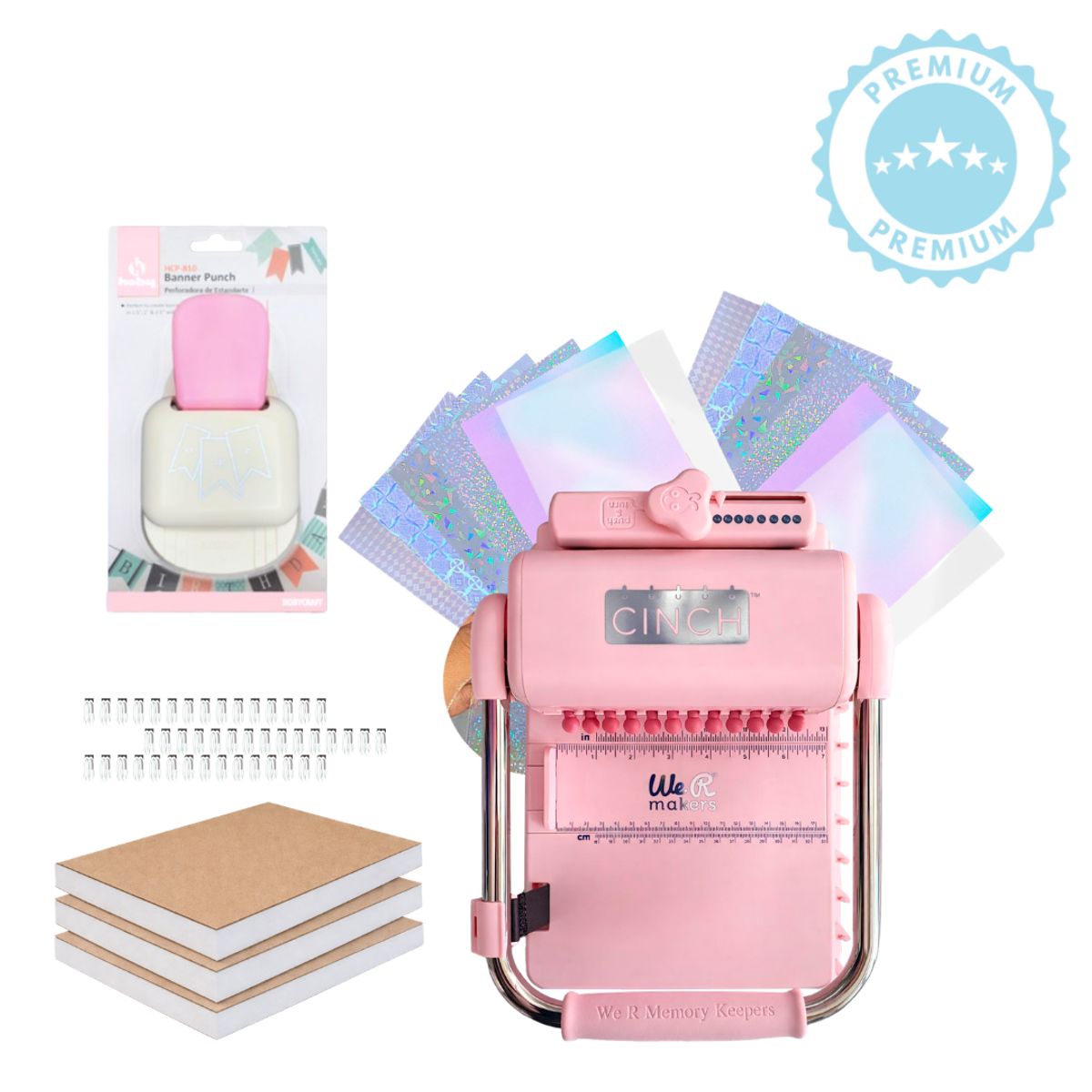 AMERICAN CRAFTS - Encuadernadora cinch pink redonda INICIO K14