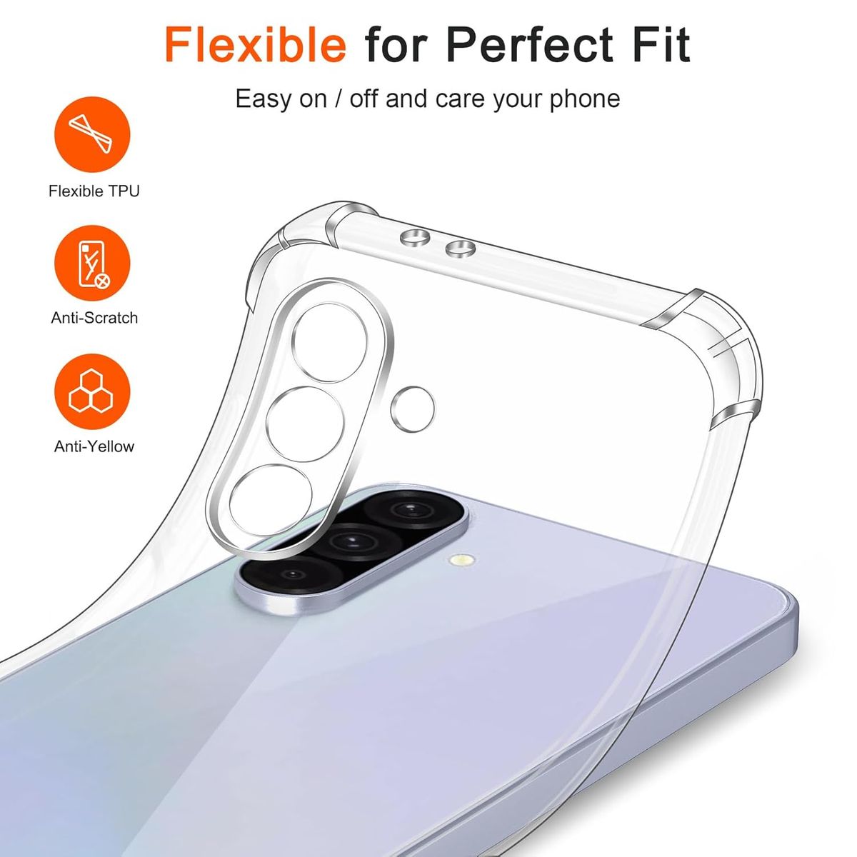 GENERICO - CARCASA PARA GALAXY A37 5G TRANSPARENTE ESQUINAS REFORZADAS