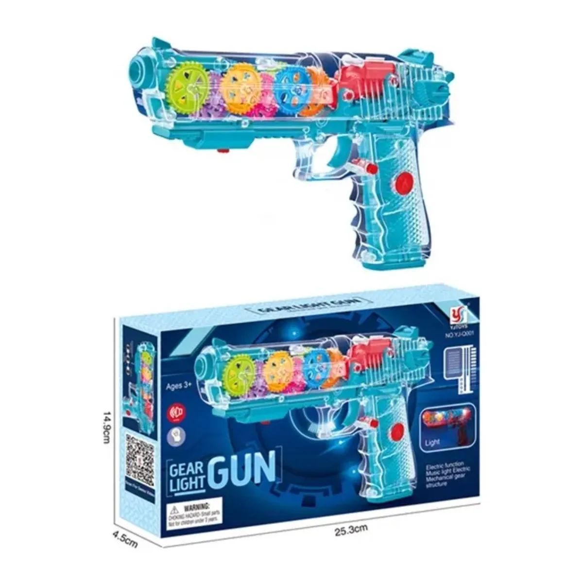 GENERICO - Pistola De Juguete Con Luces Y Engranajes Stem Regalo BELUG