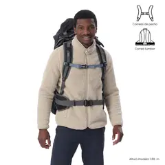 TOTTO - Mochila Outdoor Summit 65 Grande Negro