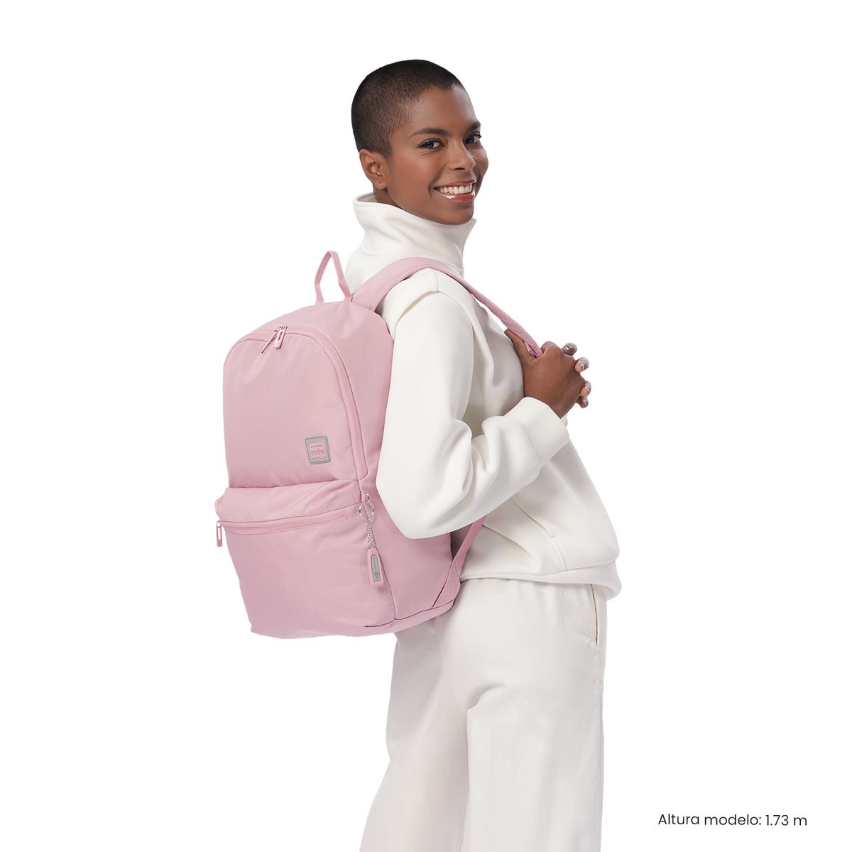 TOTTO - Mochila Universitario Dragonar Porta PC 15 Rosado Mujer