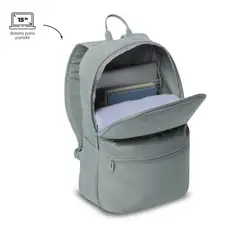 TOTTO - Mochila Universitario Dragonar Porta Pc 15 Verde Mujer