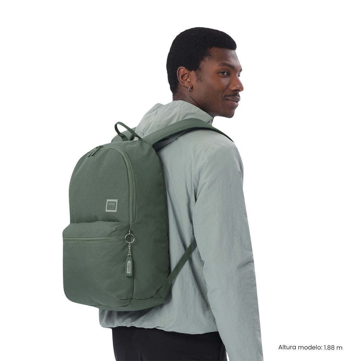 TOTTO - Mochila Universitario Dragonar Porta PC 15 Verde Hombre