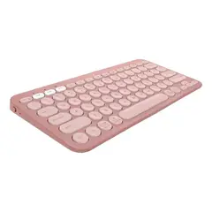 GENERICO - Teclado Bluetooth Logitech K380s Qwerty Teclado Rosado Idioma Español BELUG