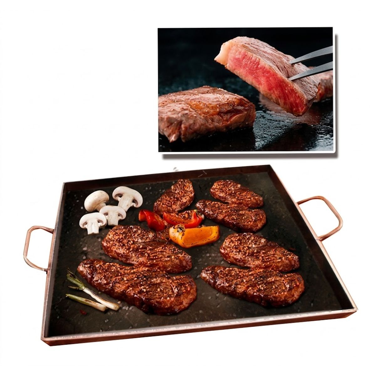GENERICO - Plancha Churrasquera 40x50 cm Fierro espesor 5mm