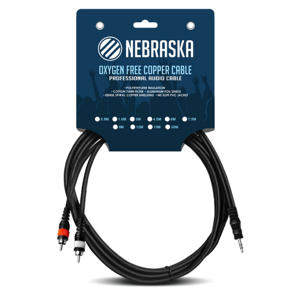 GENERICO - Cable MiniPlug a RCA Nebraska RS 018