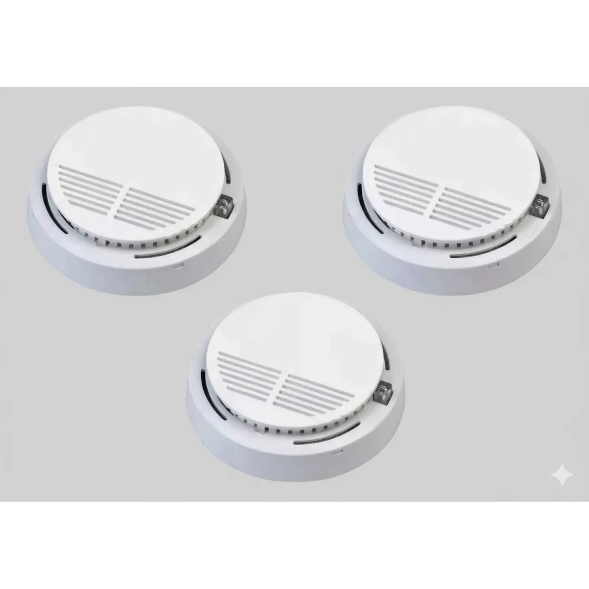 GENERICO - Pack 3 Detectores De Humo Inalámbrico a Batería 9V