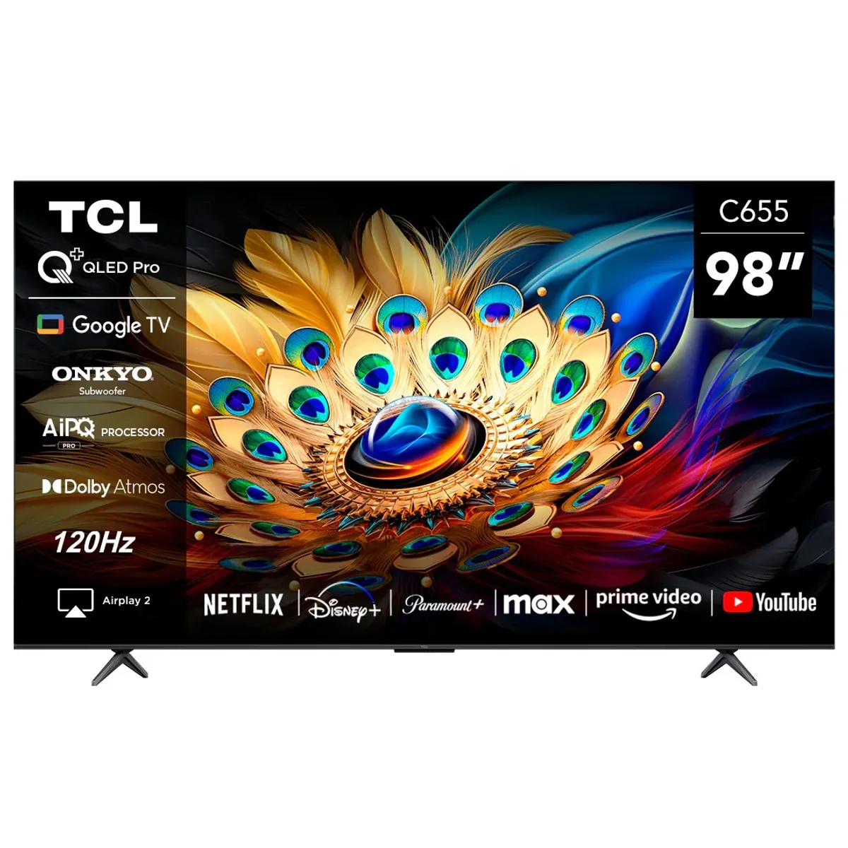 TCL - Smart TV TCL 98C655 98” QLED 4K Google TV Dolby Vision